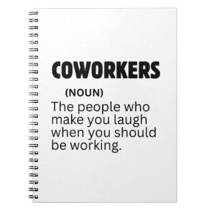 Cuaderno Definición de Compañero de Trabajo Divertida Humor