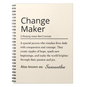 Cuaderno Definición de Creador de Cambio Personalizado