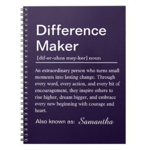 Cuaderno Definición de Creador de Diferencias Personalizada