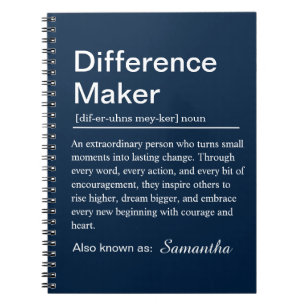 Cuaderno Definición de Creador de Diferencias Personalizada