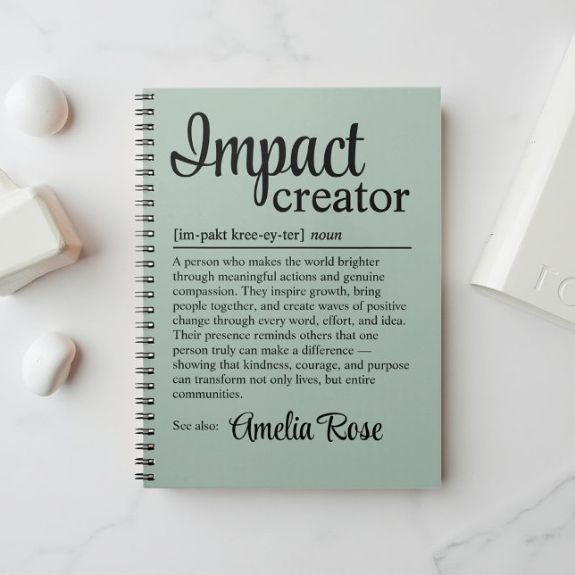 Cuaderno Definición de Creador de Impacto Personalizado Agr (Subido por el creador)