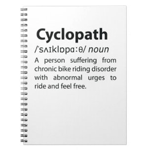 Cuaderno Definición de diccionario divertida de Cyclopath