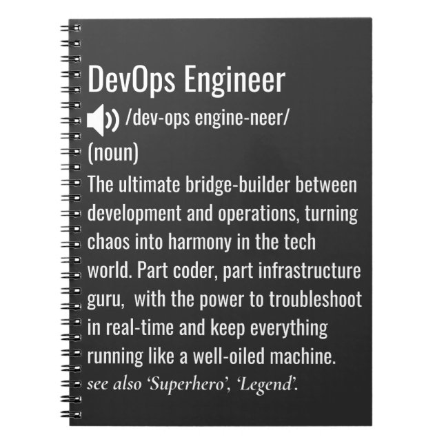 Cuaderno Definición de ingeniero de DevOps (Frente)