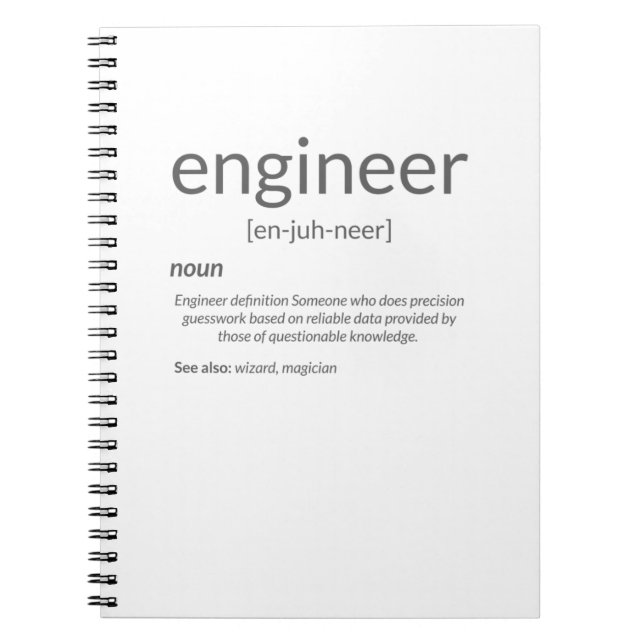 Cuaderno Definición de Ingeniero Mayor de la Escuela de Ing (Frente)