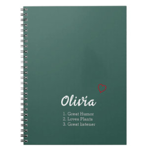Cuaderno Definición de nombre personalizada