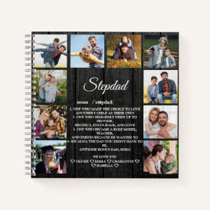 Cuaderno Definición de Stepdad con Personalizado 10 Foto y 