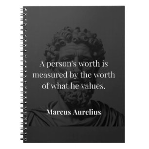 Cuaderno Definición de Valor: Marcus Aurelius en Valores