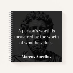 Cuaderno Definición de Valor: Marcus Aurelius en Valores