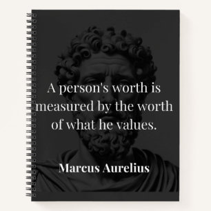 Cuaderno Definición de Valor: Marcus Aurelius en Valores