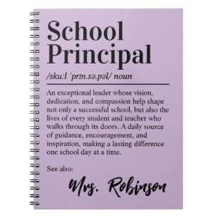 Cuaderno Definición divertida de director de escuela cubier