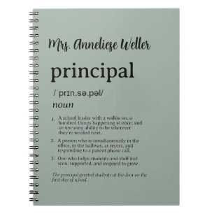 Cuaderno Definición Divertida Personalizada para Directores