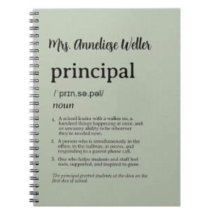 Cuaderno Definición Divertida Personalizada para Directores
