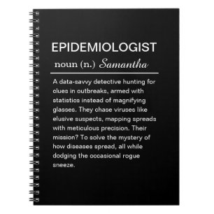 Cuaderno Definición divertida y personalizada de epidemiólo