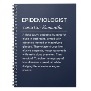 Cuaderno Definición Divertida y Personalizada de Epidemiólo