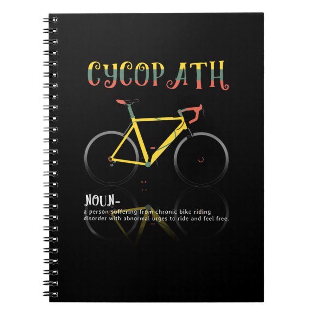 Cuaderno Definición Graciosa Bicicleta Addict Gift para (Frente)