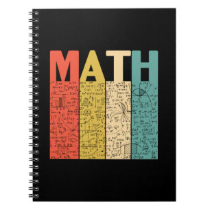 Cuaderno Definición matemática vintage del profesor de mate