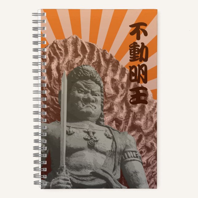 Cuaderno Deidad budista Fudo Myo-o Pop Art (Anverso)