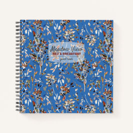 Cuaderno Deja Berries Blue Vacation Rental Guest Book