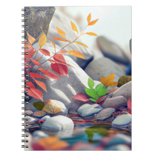 Cuaderno Deja guijarros tranquilos y tranquilos ríos tranqu