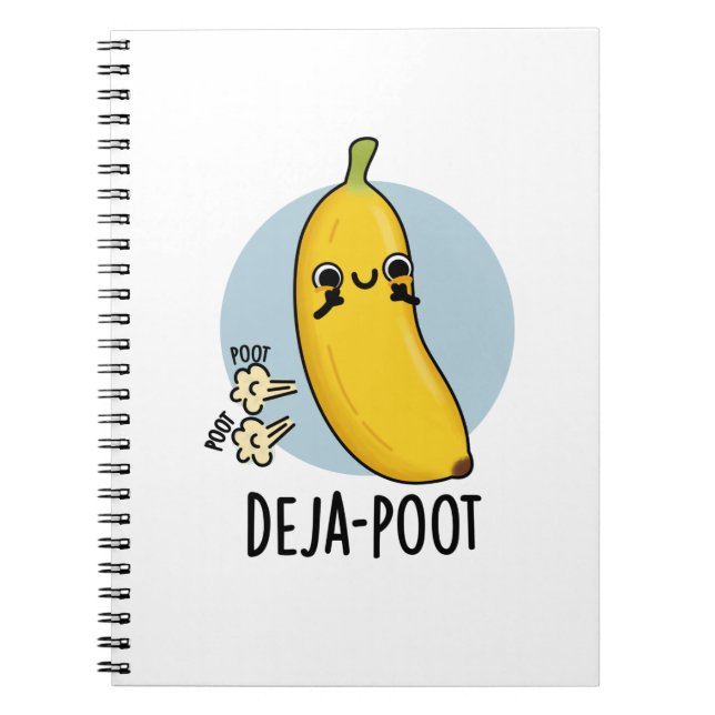 Cuaderno Deja-poot Banana Divertida Doble Peditardo Chiste  (Frente)