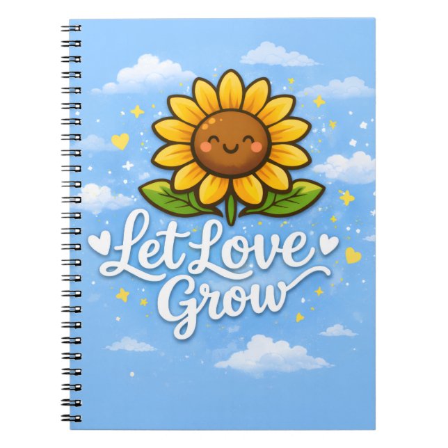 Cuaderno Deja que el amor crezca - Girasol (Frente)