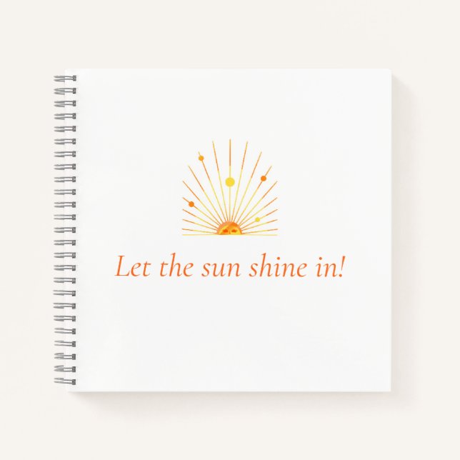 Cuaderno Deja que el Sol Brille (Anverso)
