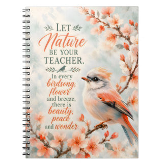 Cuaderno Deja que la naturaleza sea tu maestra Pájaro y Flo