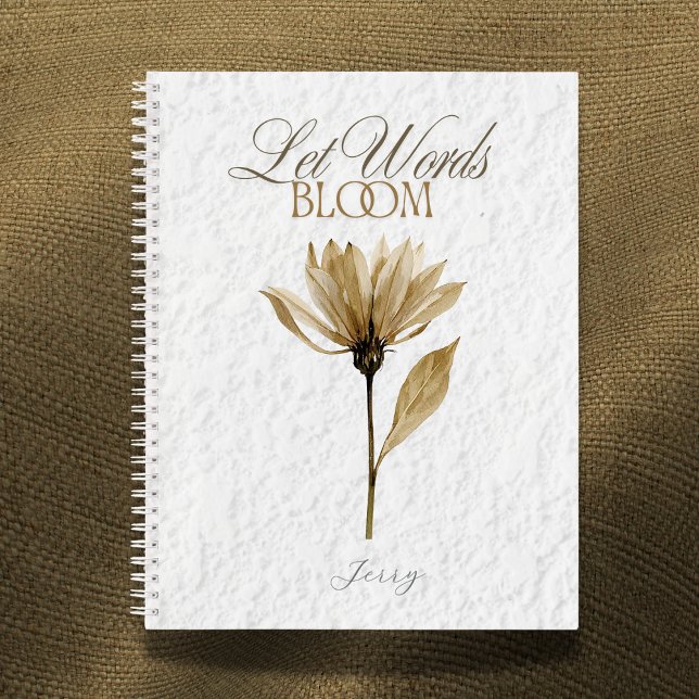 Cuaderno Deja que las palabras florezcan  – Escritura flora (Subido por el creador)