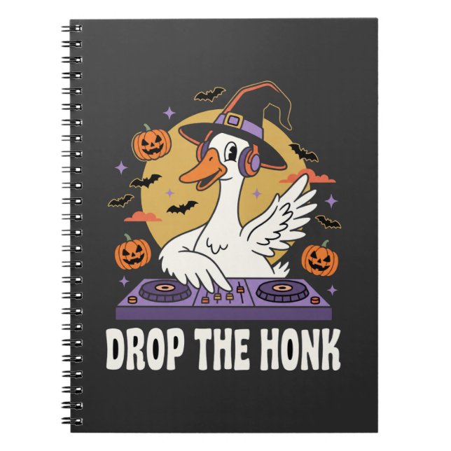 Cuaderno Deja que suene el Halloween DJ Ganso (Frente)