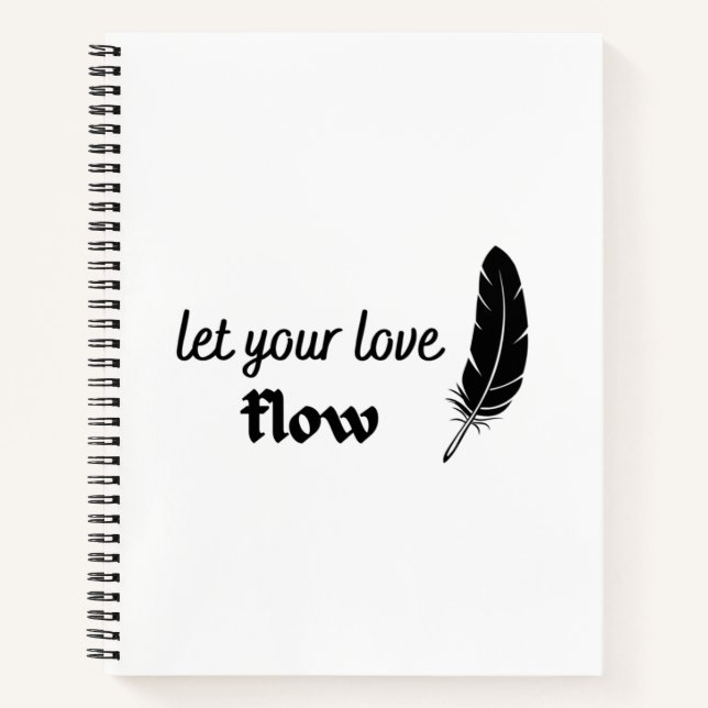 Cuaderno Deja que tu amor fluya (Anverso)
