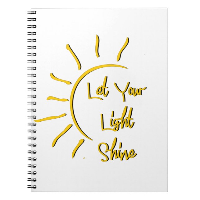 Cuaderno Deja que tu luz brille (Frente)