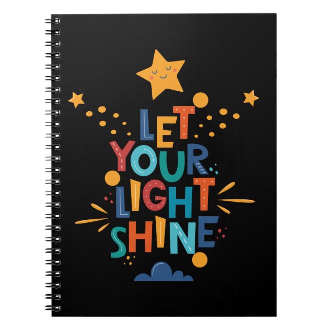 Cuaderno Deja que tu luz brille inspiración (Frente)