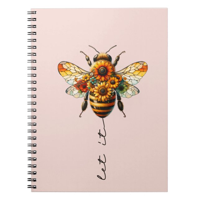 Cuaderno Déjalo Ser Arte de Abeja Dulce Rubor (Frente)
