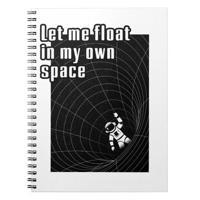 Cuaderno Déjame flotar en mi propio espacio (Frente)