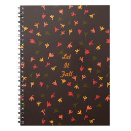 Cuaderno Dejar caer en el bloc de notas (Brown & Naranja)