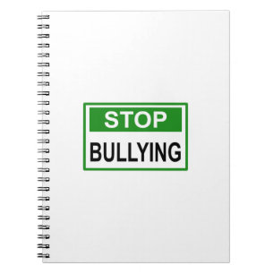 Cuaderno Dejar de bullying Rótulo green