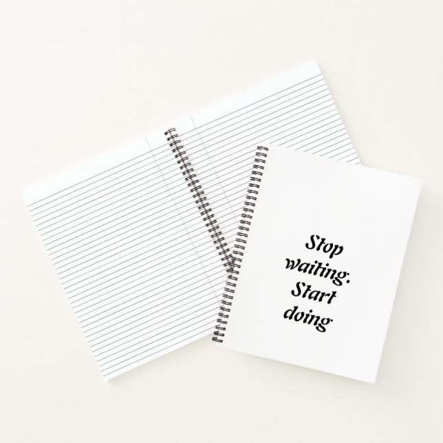 Cuaderno Dejar de esperar a comenzar a hacer - Cita Motivac (Interior)