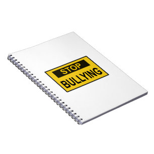 Cuaderno Dejar de intimidar al Rótulo amarillo