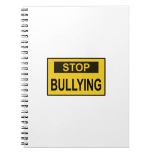 Cuaderno Dejar de intimidar al Rótulo amarillo