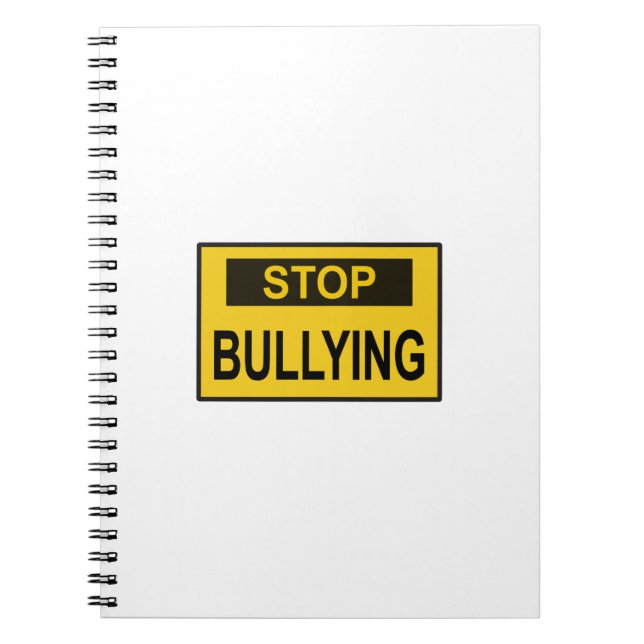 Cuaderno Dejar de intimidar al Rótulo amarillo (Frente)