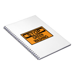 Cuaderno Dejar de lavar el Rótulo