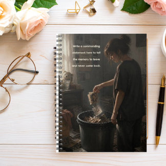 Cuaderno Dejar Ir – Niña Tirando Viejos Recuerdos