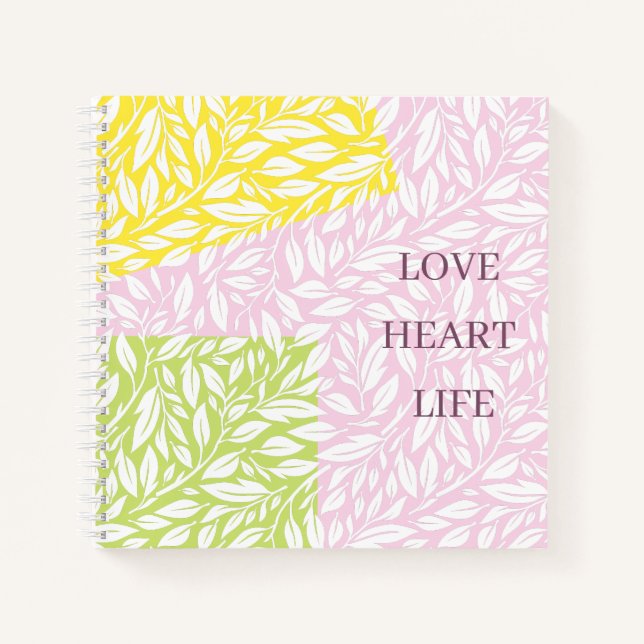 Cuaderno Dejar patrón de obra de arte transparente con bloq (Anverso)