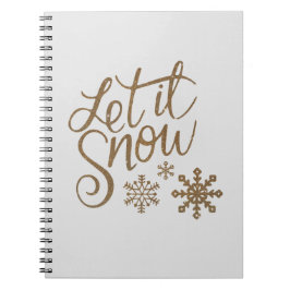 Cuaderno dejar que nieve