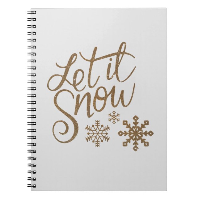 Cuaderno dejar que nieve (Frente)