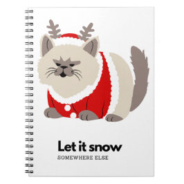 Cuaderno dejar que nieve