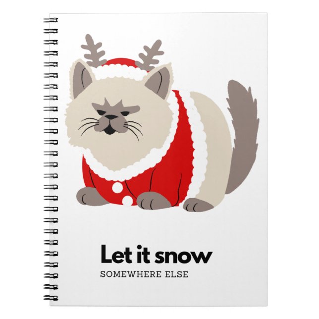 Cuaderno dejar que nieve (Frente)