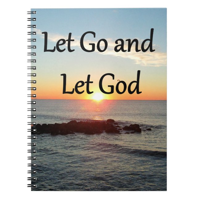 CUADERNO DEJEN IR Y DEJAR QUE DIOS SUNRISE FOTO (Frente)