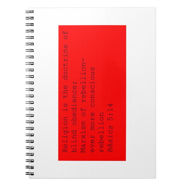 Cuaderno del 5:14 de los fundamentos (Frente)