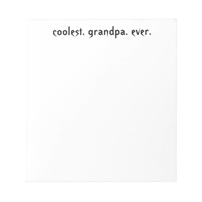 Cuaderno del Abuelo Más Genial (Frente)